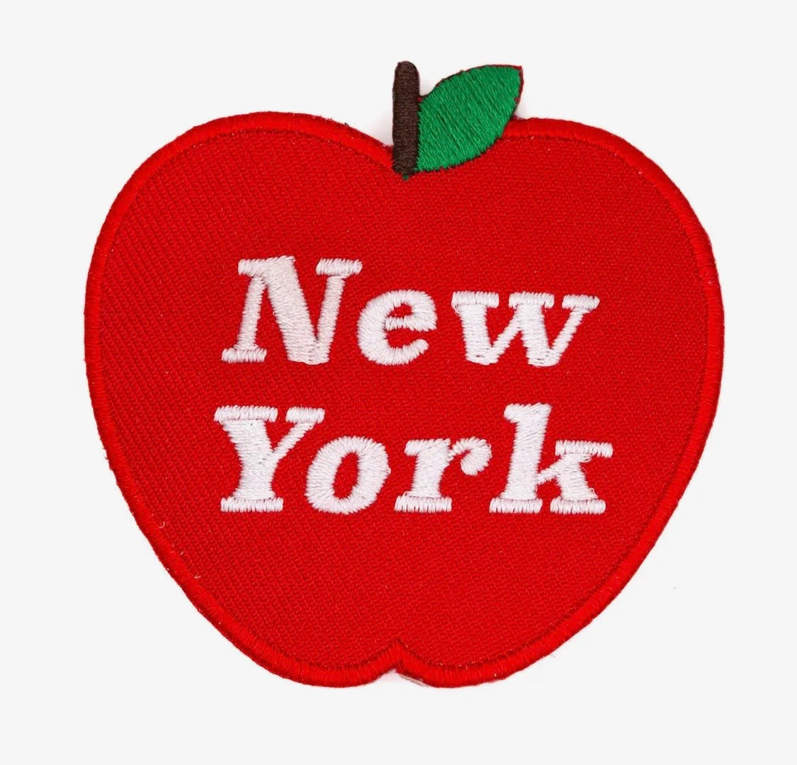 New York Apple, iron on patch