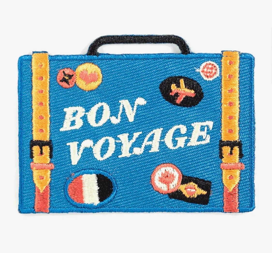 Bon Voyage, iron on patch