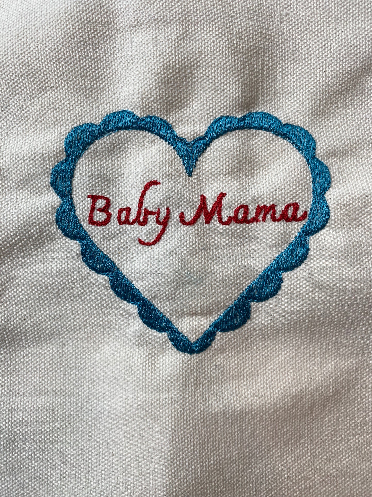 Custom Valentine Heart Embroidery