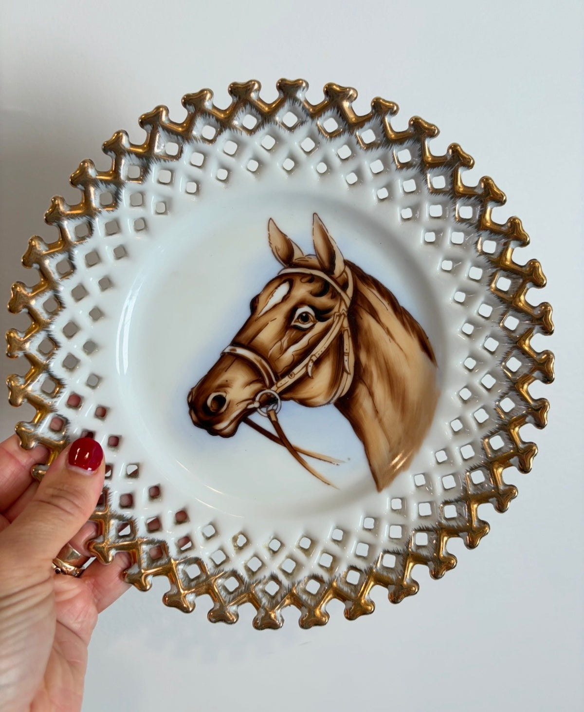 Vintage Horse Plate