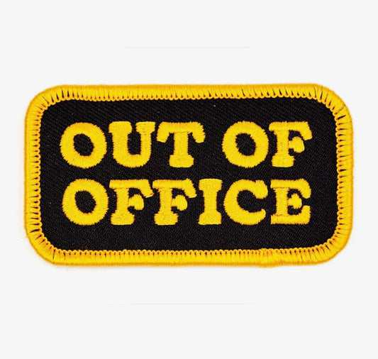 Out Of Office, iron on patch
