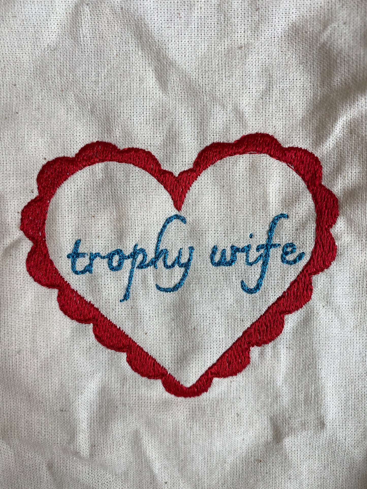 Custom Valentine Heart Embroidery