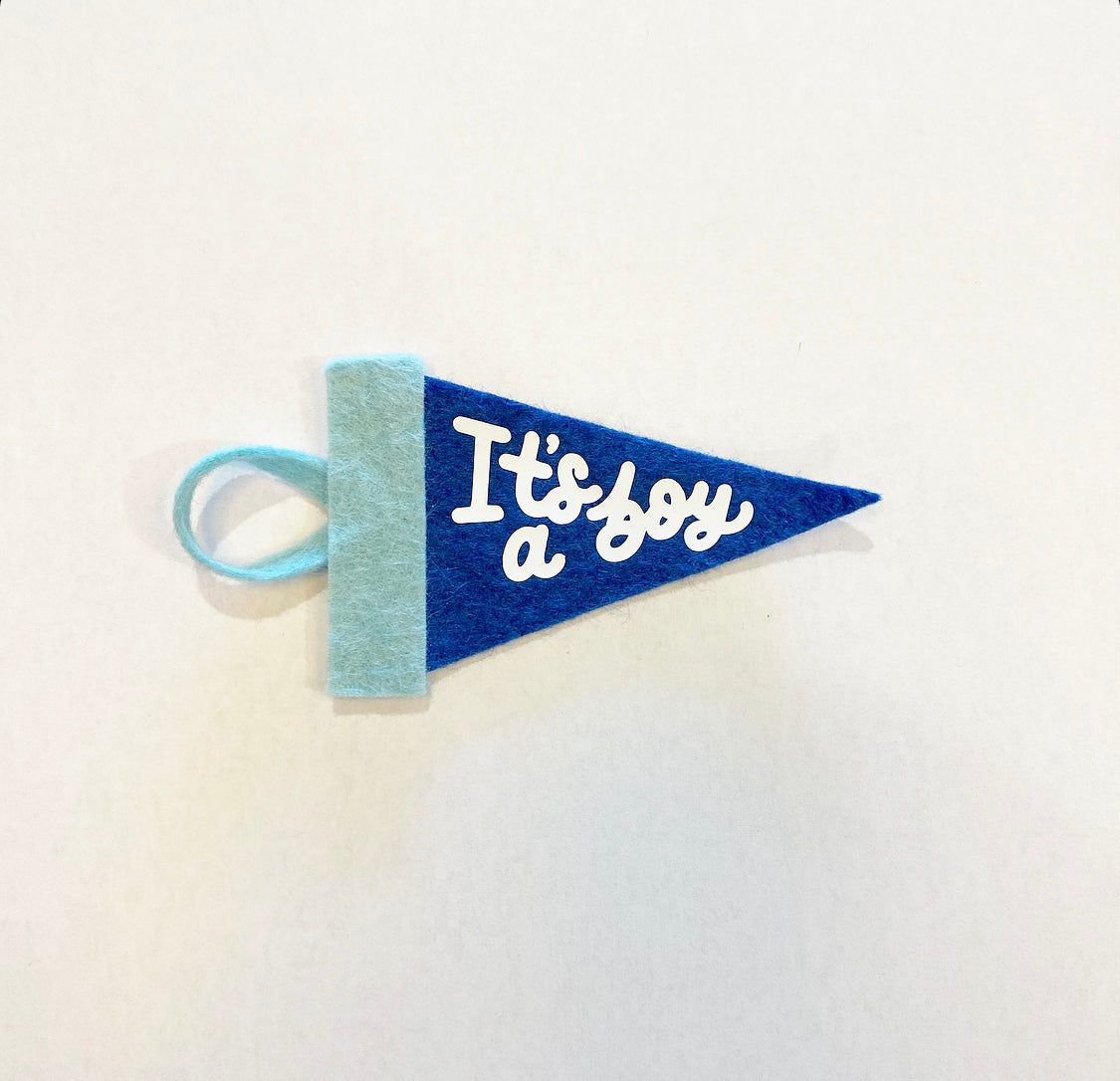 Mini Pennant Flag It's a boy"