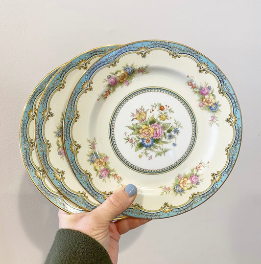 Vintage Floral Plates