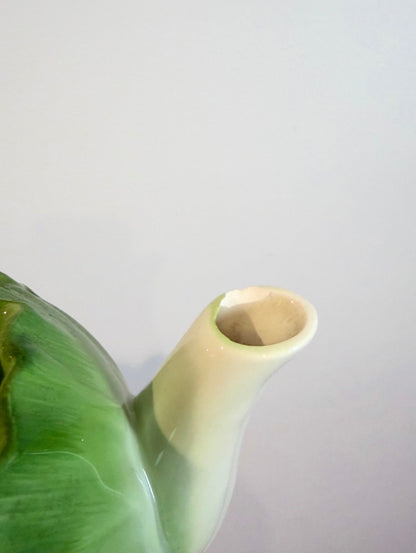 Vintage Cabbage Leaf Teapot