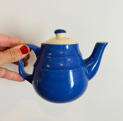 Vintage Cobalt Blue Mini Teapot