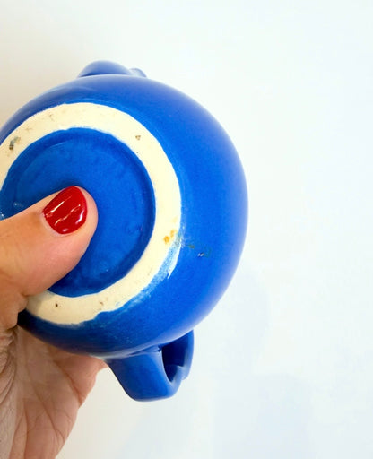 Vintage Cobalt Blue Mini Teapot