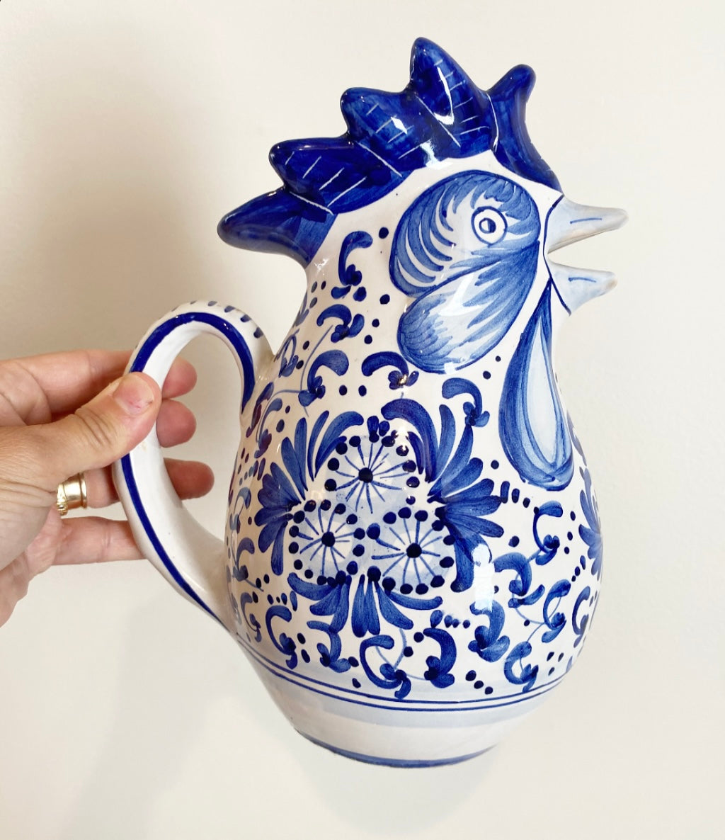 Vintage Ceramic Chicken Pitcher- Italy