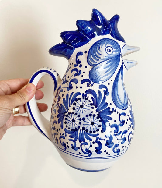 Vintage Ceramic Chicken Pitcher- Italy
