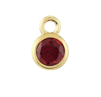 Birth Stone Charms 14k solid gold