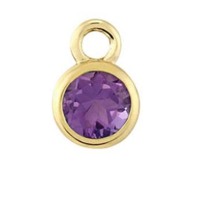 Birth Stone Charms 14k solid gold