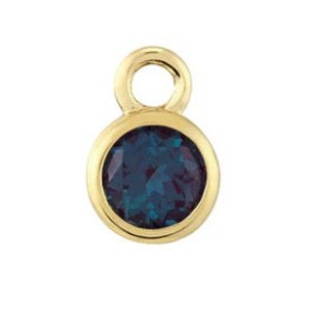 Birth Stone Charms 14k solid gold