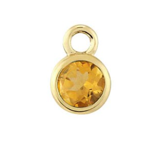 Birth Stone Charms 14k solid gold