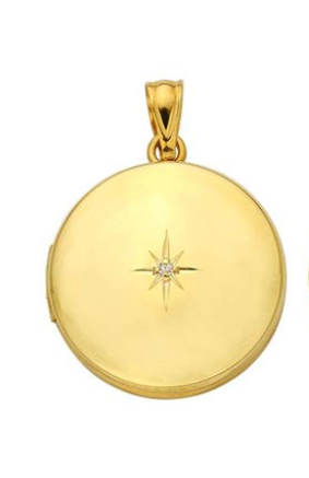 Round Locket North Star Gold Filled