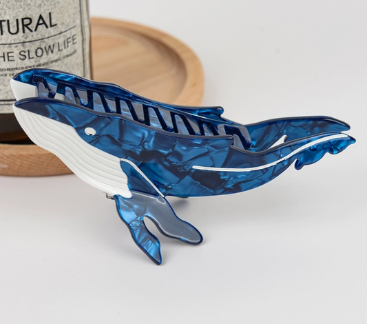 Whale Hair Claw Clip