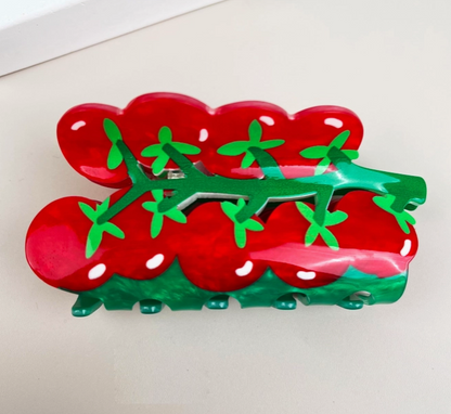 Tomato on Vine Hair Claw Clip