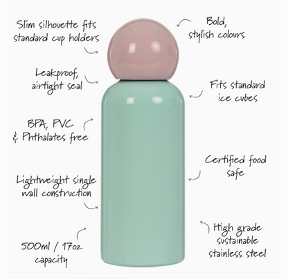 Lite Waterbottle Mint and Pink