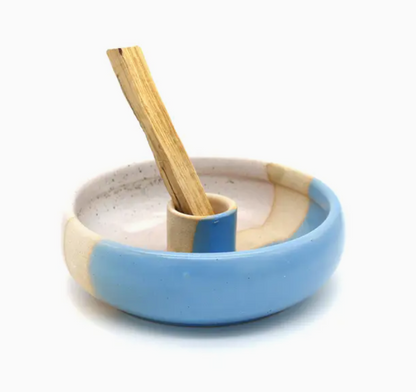 Ceramic Palo Santo holder Light Blue