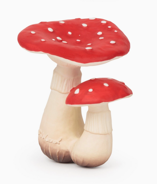 Oil and Carol Mushroom Teether Toy