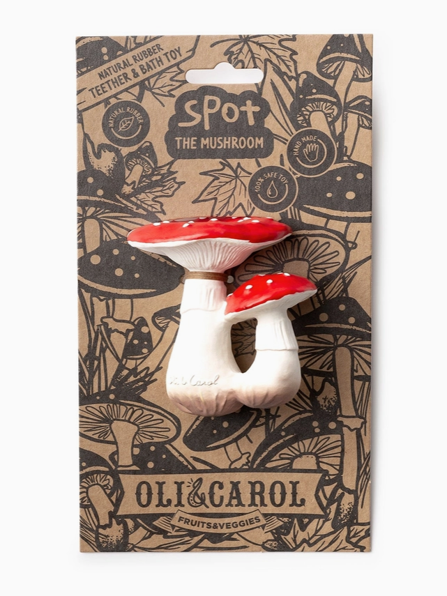 Oil and Carol Mushroom Teether Toy