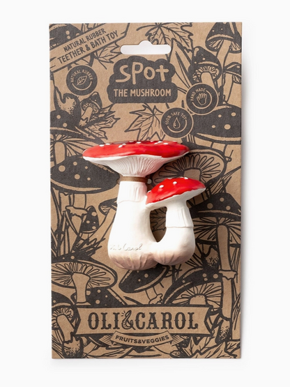 Oil and Carol Mushroom Teether Toy