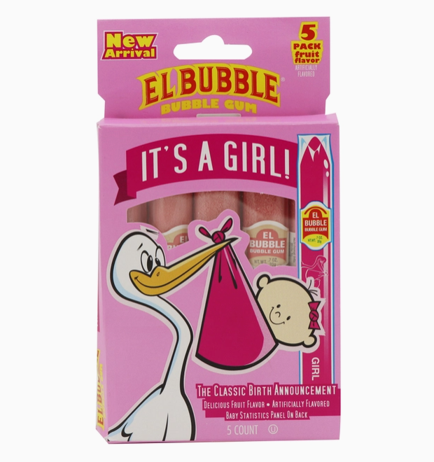 It's A Girl Cigar Bubble Gum 5 pack