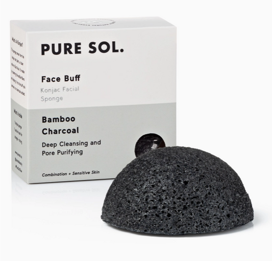 Pure Sol Charcoal Facial Konjac Sponge