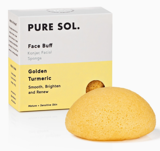 Pure Sol Turmeric Facial Konjac Sponge