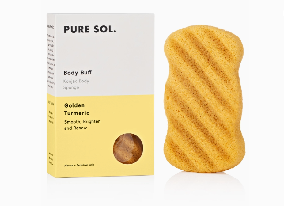 Pure Sol Turmeric Body Konjac Sponge