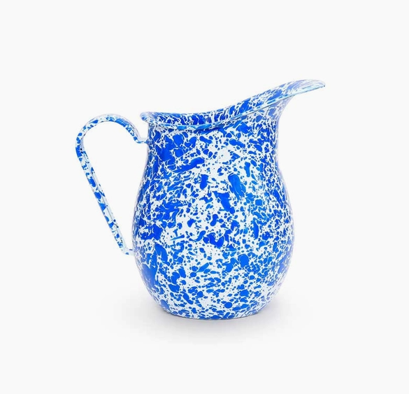 Splatterware Enamel Pitcher