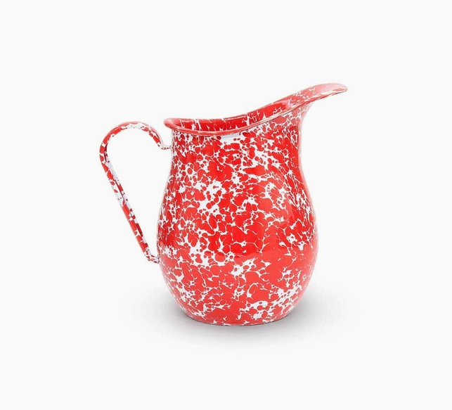 Splatterware Enamel Pitcher