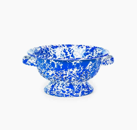 Splatterware Enamel Colander