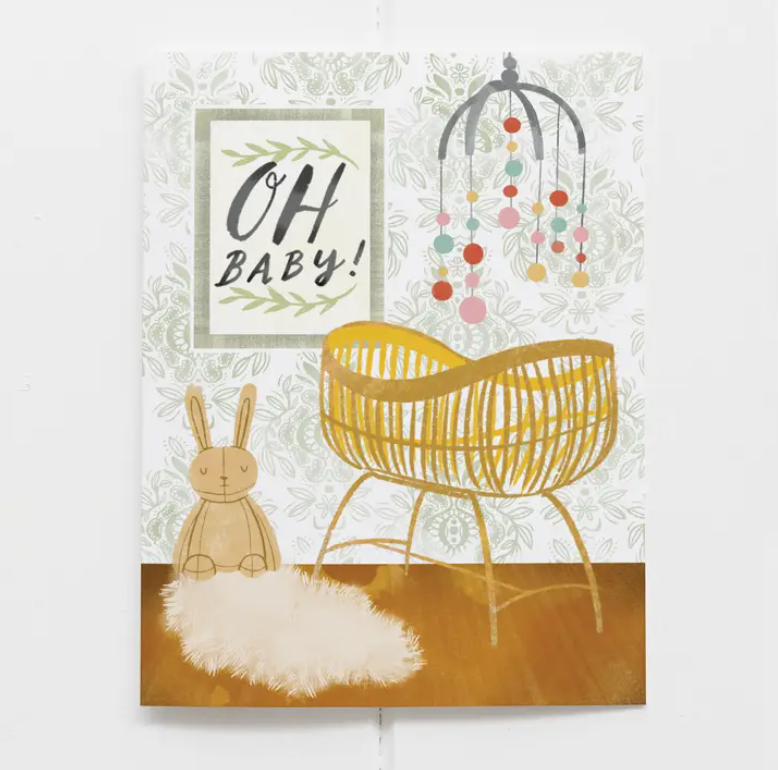 Greeting Card "Oh Baby" Nursery