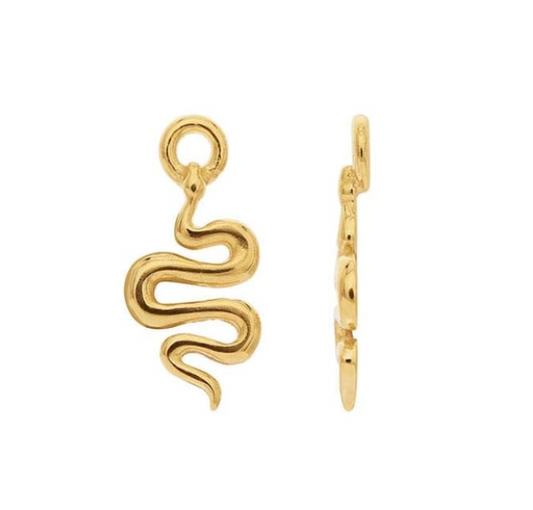 Snake Charm 14k solid gold