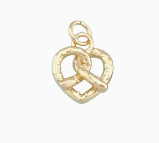 Pretzel Charm Gold Fill