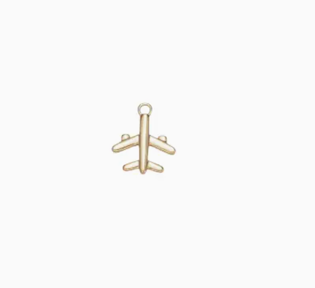 Airplane Charm gold fill