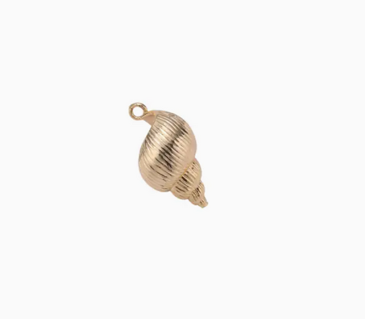 Ridged Conch Shell Charm