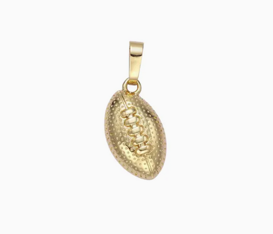 Football Charm gold fill