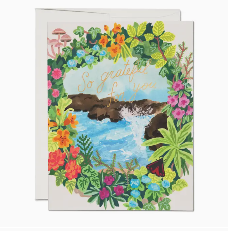 Greeting Card- "So Grateful For You"