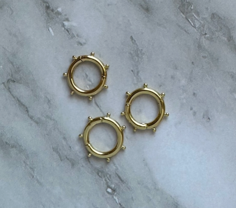 Nautical Charm Holder, gold fill