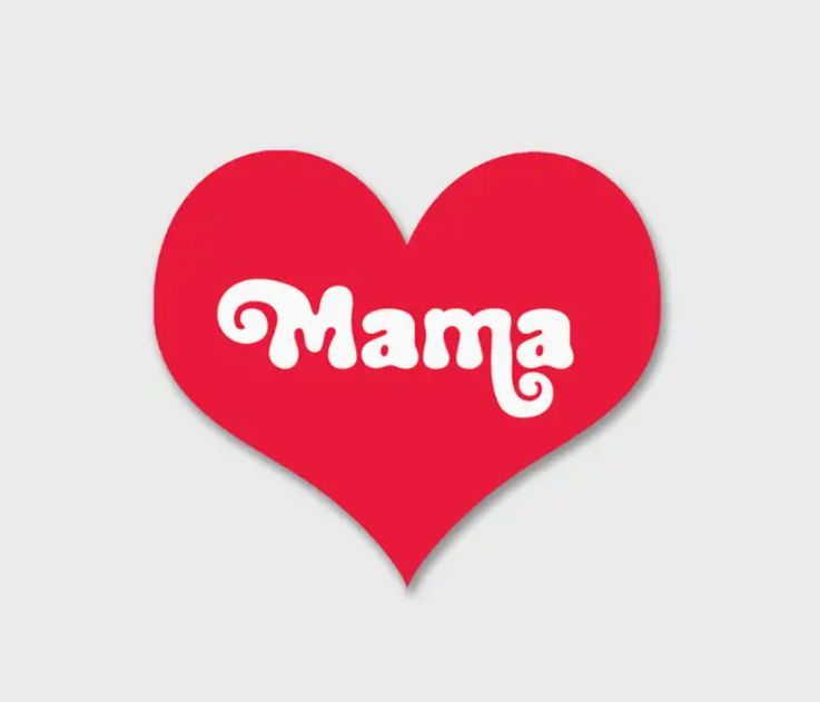 Mama Heart Sticker