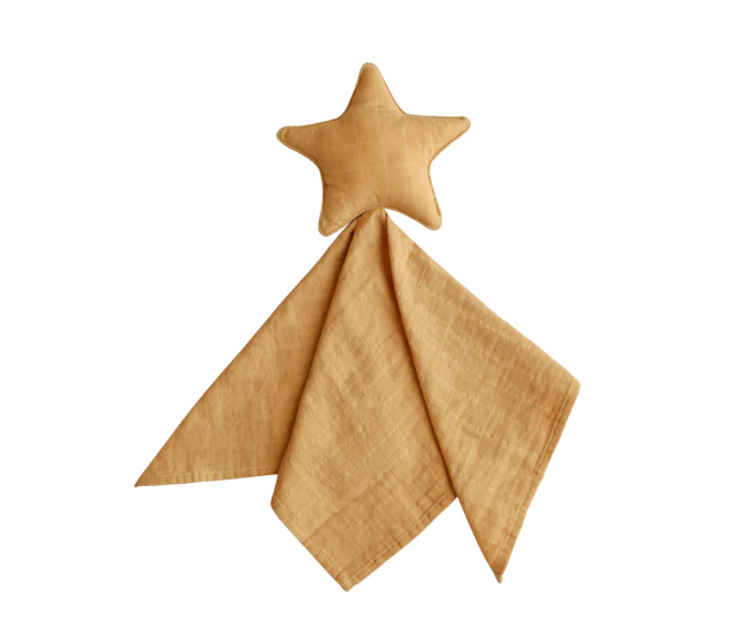 Mushie Organic Cotton Star Lovey Blanket