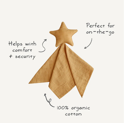 Mushie Organic Cotton Star Lovey Blanket