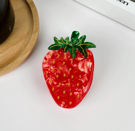 Strawberry Claw Hair Clip