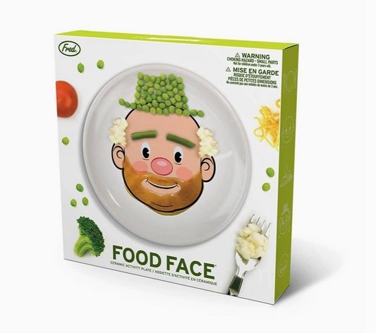 Food Face Ceramic Kids Plates