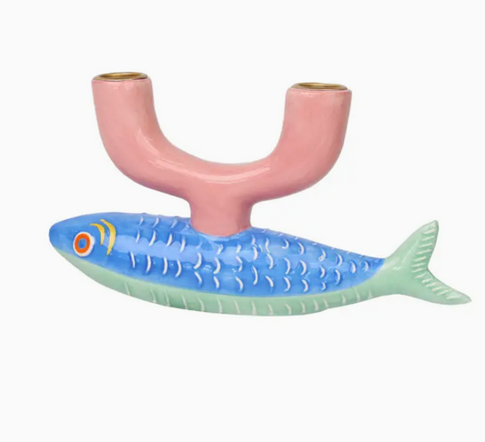 Ceramic Fish Candle Holder