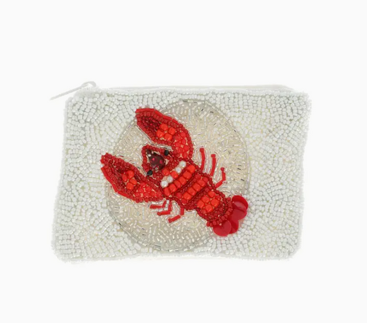 Beaded Lobster Change Purse