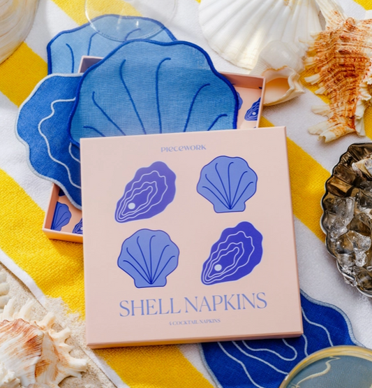 Shell Cocktail Napkin Set (4)