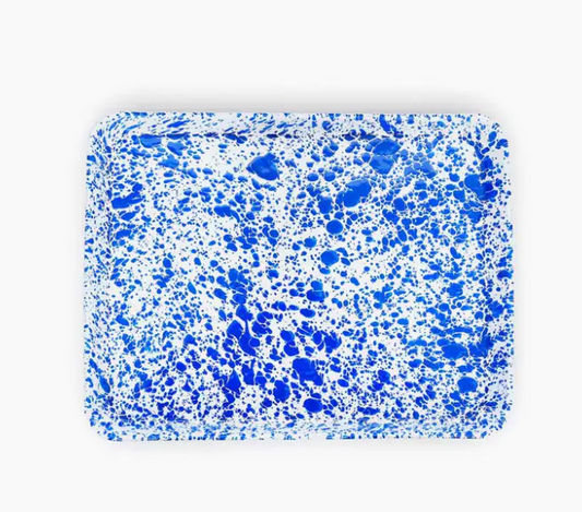 Splatter Enamelware Large Tray