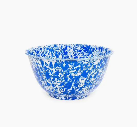 Splatter Enamelware Large Salad Bowl